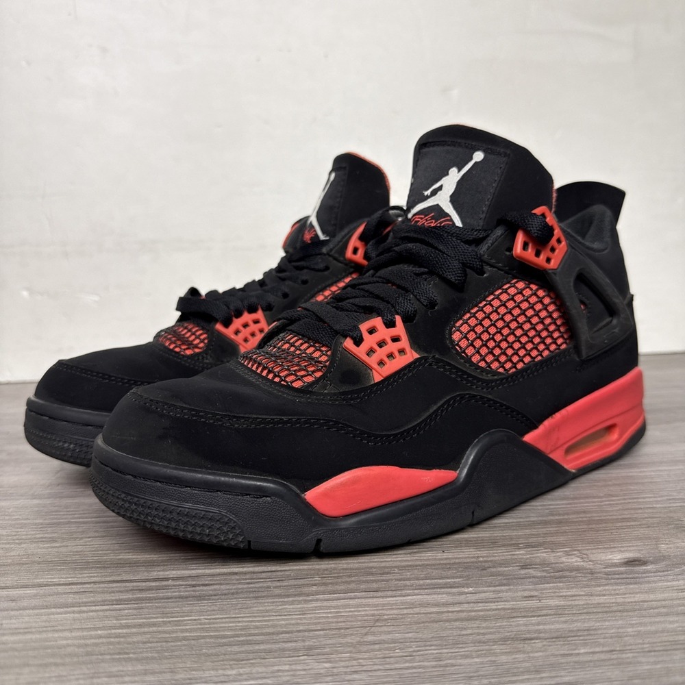 Jordan Air Jordan 4 Retro Red Thunder Black Red Men's Mid Top Sneaker CT8527-016